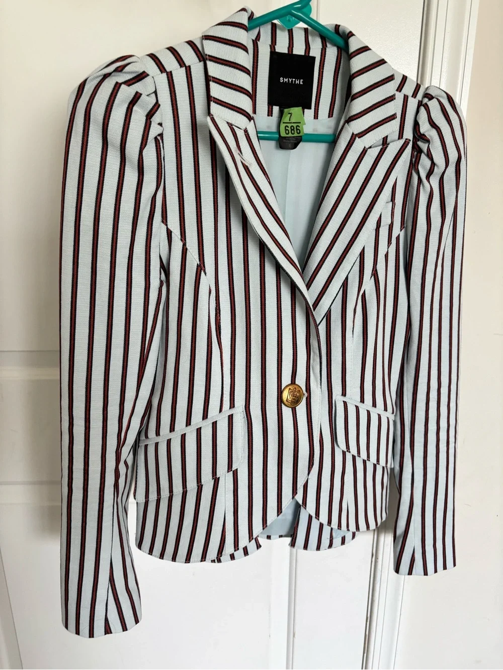 Smythe Blazer in Cricket Stripe